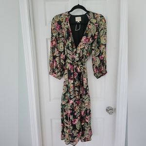 RARE Sézane Orchidee Wrap Dress Size 36